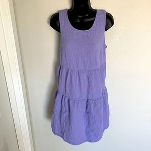Lilac cotton summer dress